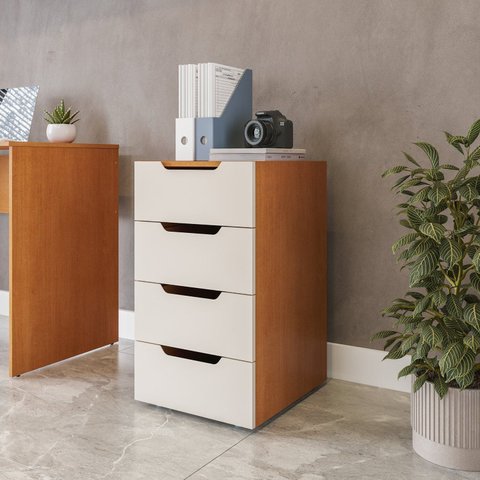 Gaveteiro para Escritório 4 Gavetas Madrid