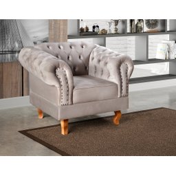Poltrona Dom Pedro Chesterfield Retrô Decorativa - 1