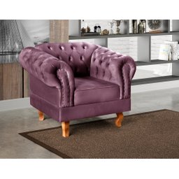 Poltrona Dom Pedro Chesterfield Retrô Decorativa - 1