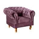 Ver imagem 2 de Poltrona Dom Pedro Chesterfield Retrô Decorativa Roxo