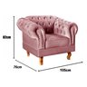 Poltrona Dom Pedro Chesterfield Retrô Decorativa - 3