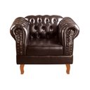 Ver imagem 4 de Conjunto 2 Poltronas Chesterfield Dom Pedro Decoração Sala Recepção Retrô Marrom Café