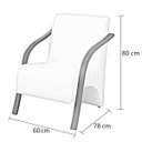 Ver imagem 2 de Kit 4 Poltronas Decorativas Vênus Braço Madeira 1lugar Dsalla Suede Vermelho