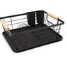 Escorredor Louças Rack Cesto Alto Preto - 2