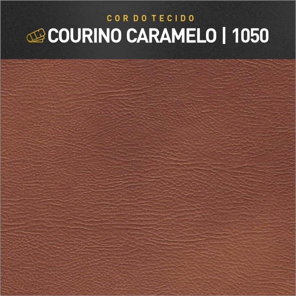 Recamier Banco Eros Luxo Bronze Castellar Móbile Corino Caramelo - 4