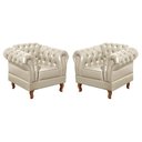 Ver imagem 1 de Conjunto 2 Poltronas Chesterfield Dom Pedro Decoração Sala Recepção Retrô