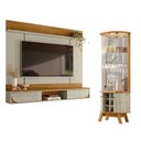 Ver imagem 1 de Painel para Tv Aura com Cristaleira Marina Cumaru Opala - Madetec