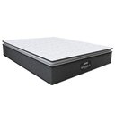 Ver imagem 1 de Colchão Casal King Gazin Molas Ensacadas Pillow Top Maximus 193x203x28cm Cinza - Branco Cinza-bran