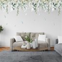 Ver imagem 1 de Adesivo de Parede Folhagem Floral Aquarela Jardim Folhas