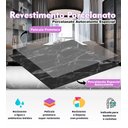 Ver imagem 5 de Painel Placa Para Parede E Piso Chão Autocolante Laminado Mármore Escuro 25x25cm