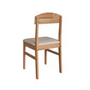 Ver imagem 3 de Cadeira Capri em Madeira Maciça Estilo Clássico - Amêndoa