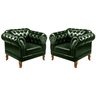 Conjunto 2 Poltronas Chesterfield Dom Pedro Decoração Sala Recepção Retrô - 1