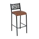 Ver imagem 7 de Conjunto Bistrô Dani 2 Banquetas e Mesa Tampo BP Redondo Preto/Fosco/Caramelo