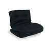 Colchonete Futon Dobravel Enrolavel Solteiro Orthovida - Preto - 1