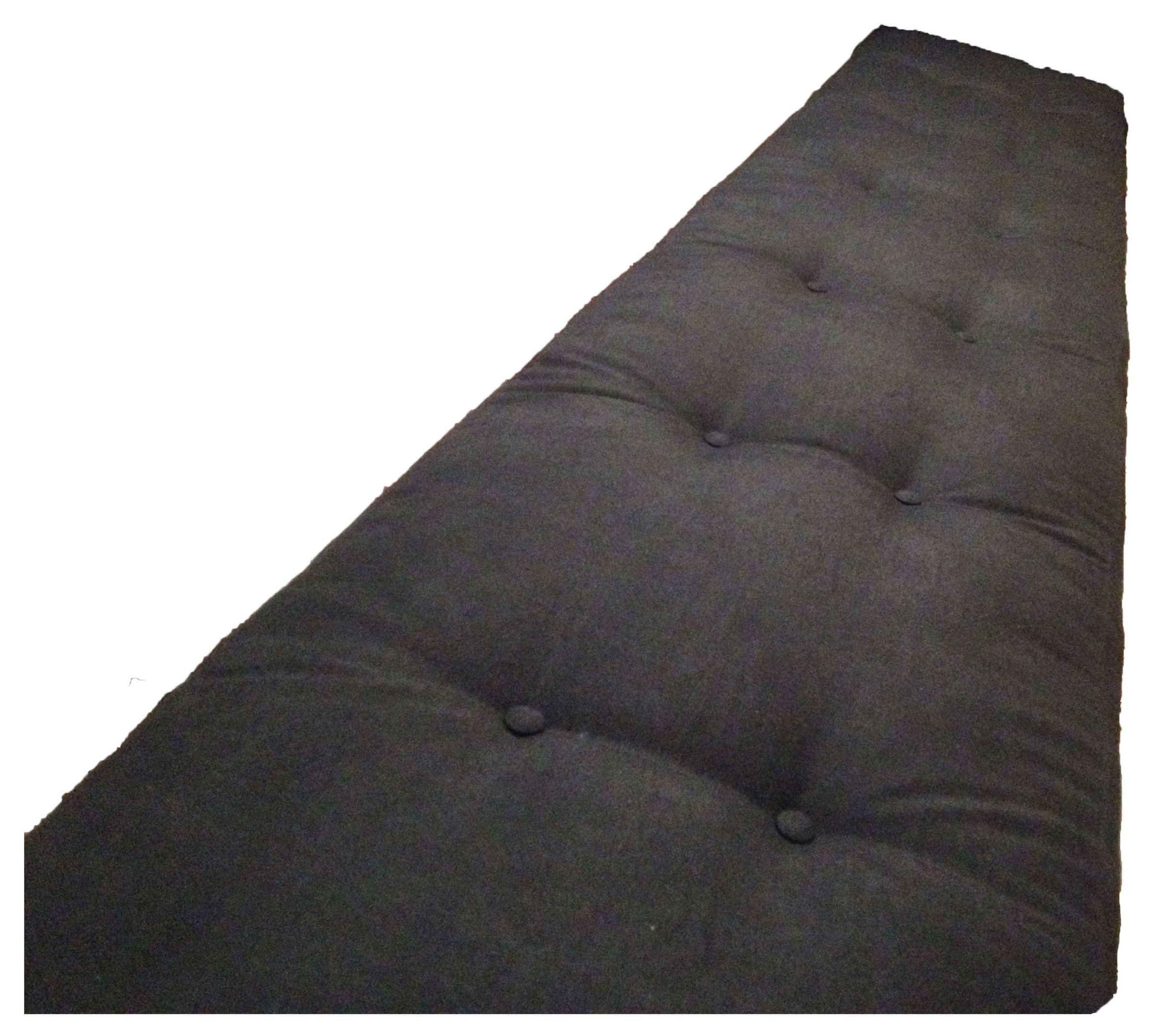 Colchonete Futon Dobravel Enrolavel Solteiro Orthovida - Preto - 2