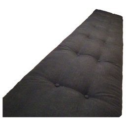 Colchonete Futon Dobravel Enrolavel Solteiro Orthovida - Preto - 2