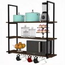 Ver imagem 2 de Prateleira Industrial Flutuante Design Inovador para Cozinha Sala Quarto