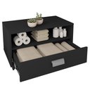 Ver imagem 3 de Gabinete Armário Banheiro Com Rodízios Towel Preto
