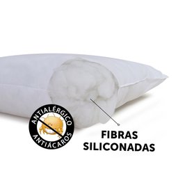 Kit 3 Travesseiros Fibra Siliconada Antialérgico 45x65 Bf Colchões - 4
