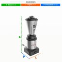 Ver imagem 7 de Liquidificador Industrial Monobloco Inox 2l Baixa Rotação 0,5cv L2 Bivolt - Skymsen 70978.6