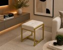 Ver imagem 1 de Banco Banqueta Decorativo Linha Alta Future:Boucle Off White