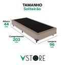 Ver imagem 3 de Cama Box Solteirão Bege V-store 96x203x44