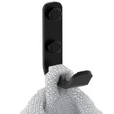 Ver imagem 2 de Cabide Gancho para Toalha de Parede Preto Fosco F.plus