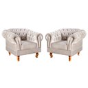 Ver imagem 1 de Conjunto 2 Poltronas Chesterfield Dom Pedro Decoração Sala Recepção Retrô