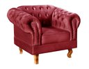 Ver imagem 2 de Conjunto 2 Poltronas Chesterfield Dom Pedro Decoração Sala Recepção Retrô Vermelho Bordô