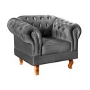 Ver imagem 2 de Conjunto 2 Poltronas Chesterfield Dom Pedro Decoração Sala Recepção Retrô Cinza Grafite