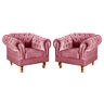 Conjunto 2 Poltronas Chesterfield Dom Pedro Decoração Sala Recepção Retrô - 1