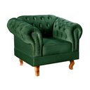 Ver imagem 2 de Conjunto 2 Poltronas Chesterfield Dom Pedro Decoração Sala Recepção Retrô Verde