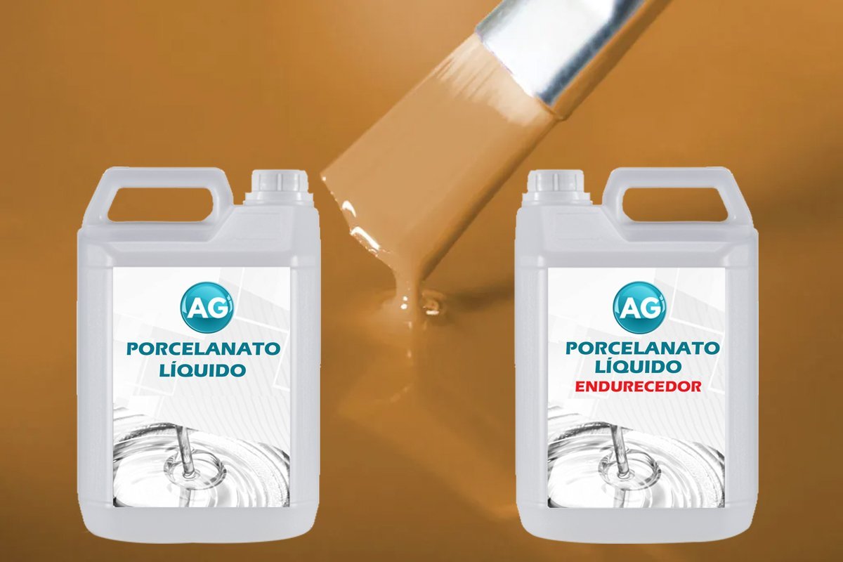 Porcelanato Líquido Ocre Marrom AG - RAL8001 por M² Resinas ag Porcelanato Líquido AG 1m² - 2