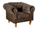 Ver imagem 2 de Conjunto 2 Poltronas Chesterfield Dom Pedro Decoração Sala Recepção Retrô Marrom