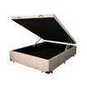 Cama Box Baú Casal com 48cm de Altura Total - Super Reforçado - Suede Bege - 1