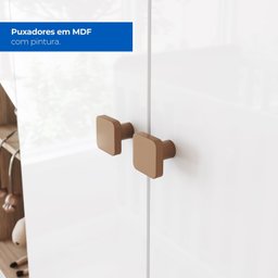 Conjunto Quarto de Bebê Completo Berço 2 em 1, Guarda-roupa e Cômoda Yuri Espresso Móveis - 15