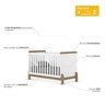 Conjunto Quarto de Bebê Completo Berço 2 em 1, Guarda-roupa e Cômoda Yuri Espresso Móveis - 3