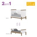 Ver imagem 4 de Conjunto Quarto de Bebê Completo Berço 2 em 1, Guarda-Roupa e Cômoda Yuri Espresso Móveis Branco/Jequitibá HP