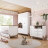 Conjunto Quarto de Bebê Completo Berço 2 em 1, Guarda-roupa e Cômoda Yuri Espresso Móveis - 2