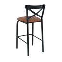 Ver imagem 6 de Conjunto Bistrô Tampo 0,65m Redondo com 2 Banquetas Tubo Paris Preto/Fosco/Caramelo