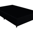 Ver imagem 3 de Cama Box Blindado Casal King Design Suede Preto 138x188x40