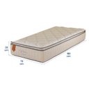 Ver imagem 5 de Colchão Solteiro Prorelax 78x188x28 Bali Molas Ensacadas Pillow Top Turn Free - Bege