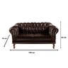 Sofá 2 Lugares Decoração Sara Recepção Dom Pedro Chesterfield - 3