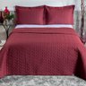 Cobre Leito King Egeo Dupla Face Percal 200 Fios 3 Peças Vermelho - 1