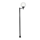 Ver imagem 1 de Poste e Luminária Globo P Braço Reto Jardim Preto 300cm Ouro Minas L079POM