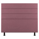 Ver imagem 1 de Cabeceira Cama Box Casal Malik 140cm Suede Rosé - Abmaza
