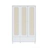 Guarda-roupa 3 Portas e 2 Gavetas com Rattan Coleção Fofura - 3
