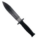 Ver imagem 2 de Faca Punhal Tático Preto Com Bainha Rígida Mod. 5568A
