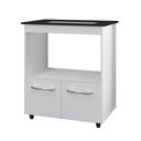 Ver imagem 1 de Balcão para Cooktop Elisa 5 Bocas 2 Portas Moblis Cor:branco