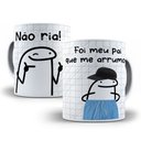 Ver imagem 1 de Caneca Flork de Porcelana Não Ria – Surpreenda Seu Pai com Estilo e Humor